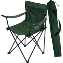 Esranın Dünyası Katlanır Yeşil Kamp Sandalyesi - Hafif ve Taşınabilir