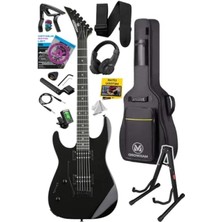 Esranın Dünyası Kaliteli Elektro Gitar Seti - Siyah Gül Klavye, Yüksek Ses