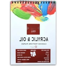 Esranın Dünyası Akrilik Boyama Defteri, Tuval Dokulu A5 Boyut