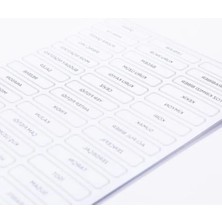 Esranın Dünyası Karışık Baharat, Bakliyat ve Kuruyemiş Sticker Seti (675 Adet)