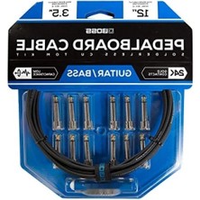 Esranın Dünyası 12 Metre Kablo ve Konektör Seti - Pedalboard Için