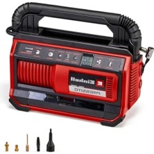 Esranın Dünyası Hibrit Kompresör 18 V, 11 Bar, 4-Parça Adaptör Seti ile Taşınabilir Çözüm