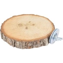 Esranın Dünyası Büyük Boy Ahşap Kuş Tüneği - Çap 14-16 Cm, Kalınlık 1.5 cm