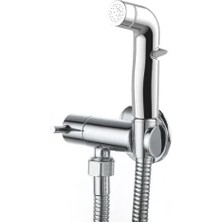 Esranın Dünyası Taharet El Duşu Seti, Paslanmaz Çelik Spiral Hortum