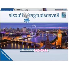 Esranın Dünyası Panoramik Puzzle - 1000 Parça Londra Gecesi