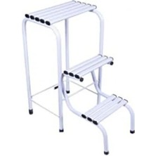 Esranın Dünyası Beyaz Renkli Tabure Merdiven