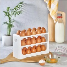 Esranın Dünyası 30 Yumurta Kapasiteli Şeffaf Buzdolabı Raf Düzenleyici