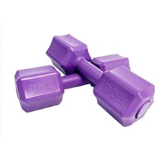 Esranın Dünyası Mor Dambıl Seti - 2 x 2 Adet, Toplam 4 Ağırlık