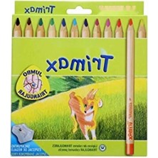 Esranın Dünyası 12'li Jumbo Kuruboya, Üçgen Form, Renkli ve Dayanıklı