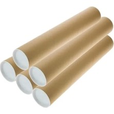 Esranın Dünyası 5 Adet Kapaklı Silindir Karton Kutu (60 Cm)