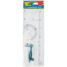 Esranın Dünyası 4'lü Pergelli Maxi Cetvel Seti, 30 cm
