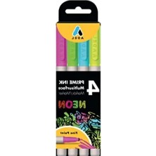 Esranın Dünyası 4'lü Neon Markör Seti, 1.5 mm Uç, Çok Yüzeyli Kullanım