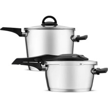 Esranın Dünyası Düdüklü Tencere Seti - 4 ve 6 Lt Paslanmaz Çelik