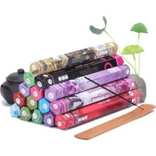 Esranın Dünyası 120 Adet Karma Tütsü Seti, 6 Paket ve Ahşap Tutucu