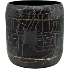 Esranın Dünyası Estetik Metal Saksı - 27X27 cm