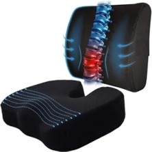 Esranın Dünyası Ortopedik Bel ve Oturma Minderi Seti - Ekonomik, Visco, Konforlu