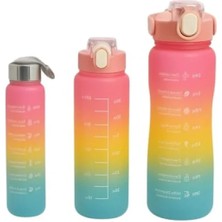 Esranın Dünyası Motivasyonlu Spor Matara Seti - 2l, 900ML ve 300ML Sızdırmaz Şişe Seti