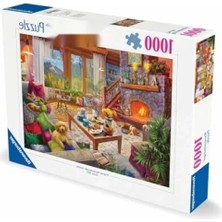 Esranın Dünyası 1000 Parça Huzurlu Oturma Odası Puzzle - Yetişkinler Için Rahatlama Aktivitesi