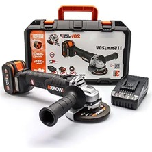 Esranın Dünyası 20 Volt 4.0AH Li-Ion Tek Akülü 115MM Profesyonel Şarjlı Avuç Taşlama