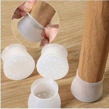 Esranın Dünyası Silikon Masa ve Sandalye Ayak Koruyucu, 12 Adet, Gri