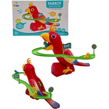 Mavi Su Dünyası Kaydıraklı Papağan Seti | Müzikli ve Işıklı | Dön Dolaş Papağan Oyunu | Merdivenden Çıkıp Kaydıraktan Kayan Yavru Papağan