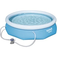 Esranın Dünyası 3,05 M x 76 cm Yuvarlak Şişme Havuz Seti, Duraplus Malzeme
