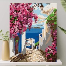 Esranın Dünyası Sayılarla Boyama Tuval Seti - 40X50 Cm, Fırça ve Boya Dahil