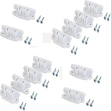 Esranın Dünyası Beyaz Sineklik Çıt Çıt Seti - 12 Adet, Akıllı Montaj Vidalı