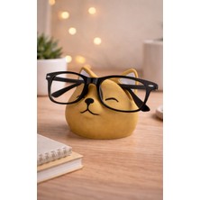 Sevimli Kedi Gözlük Standı | Dekoratif Gözlük Tutucu - Masaüstü Gözlük Standı - Hediye Organizer