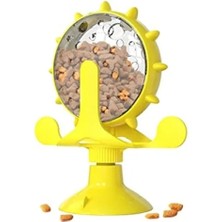 Esranın Dünyası Eğlenceli Dönebilen Renkli Kedi Oyuncağı - Vantuzlu ve Zilli