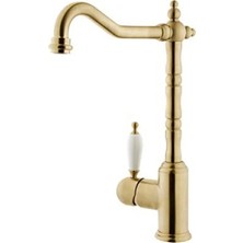 Esranın Dünyası Yüksek Akış Hızlı Eviye Bataryası - Saten Altın