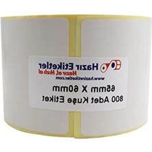 Esranın Dünyası 65MM x 60MM Kuşe Etiket Rulo - 800 Adet