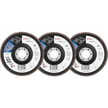 Esranın Dünyası 3 Adet Flap Disk Seti, Metal ve Paslanmaz Çelik Taşlama Için (115 Mm, Kum Kalınlığı 40/60/80)