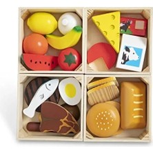 Esranın Dünyası Eğitici Ahşap Gıda Seti - 21 Parça