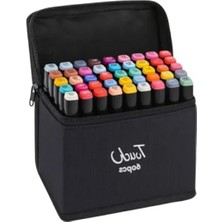 Esranın Dünyası 60'lı Çift Taraflı Marker Boyama Seti - Ince ve Kalın Uçlu