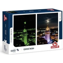 Esranın Dünyası Neon Etkili 1000 Parça Galata Kulesi Puzzle