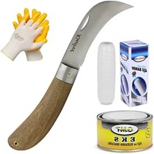 Esranın Dünyası Aşı Bıçağı ve Set - Eğri Uçlu, Aşı Bandı, Aşı Macunu ve Eldiven