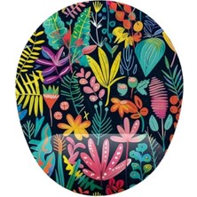 Esranın Dünyası Tropikal Çiçek Desenli Bilek Destekli Mouse Pad