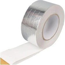 Esranın Dünyası Yanmaz Yalıtım Bandı - Yapışkanlı Fiberglas Lif Takviyeli Alüminyum Folyo, 96 mm x 25 Metre