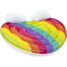 Esranın Dünyası Rainbow Dreams Şişirilebilir Ada - 2 Kişilik, 164 cm