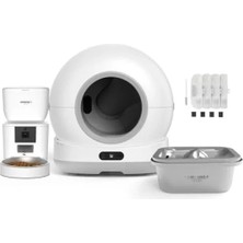 Esranın Dünyası Kedi Tuvaleti ve 4'lü Evcil Hayvan Ürünleri Seti - Hareket Algılamalı