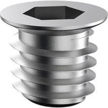 Esranın Dünyası M10 Metal Düz Dişli Ahşap Dübeli - 50 Adet Set