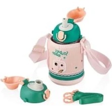 Esranın Dünyası Kılıflı Kapaklı Pipetli Su Matarası, 480 ml