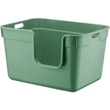 Esranın Dünyası Yarı Açık Kedi Tuvaleti, 54X40X32 cm - Yeşil