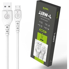 Esranın Dünyası Kaliteli Micro Data Kablosu - Beyaz, 1 Metre