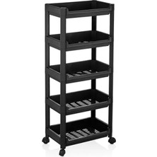 Esranın Dünyası Tekerlekli 5 Katlı Çok Amaçlı Düzenleyici Raf