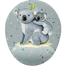 Esranın Dünyası Koala ve Yavrusu Bilek Destekli Mouse Pad
