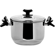 Esranın Dünyası 304 Kalite Paslanmaz Çelik Makarna ve Mantı Tenceresi - Indüksiyon Uyumlu