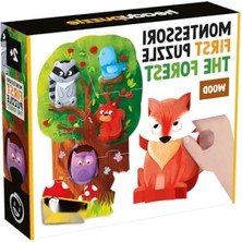Esranın Dünyası Montessori Temalı Ilk Puzzle - Orman Tasarımı, 2-4 Yaş Için