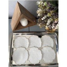 Esranın Dünyası 6'lı Taş Rengi Kokteyl Peçete Takımı